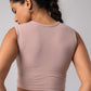 Sleeveless HighNeck Cut Out Activewear with in built bra padding