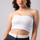 Strapless Tube Crop Top with in built bra padding 