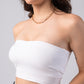 Strapless Tube Crop Top with in built bra padding 