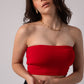 Strapless Tube Crop Top with in built bra padding 