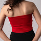 Strapless Tube Crop Top with in built bra padding 